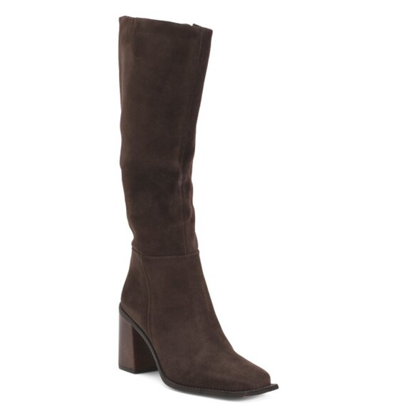 MATISSE Chocolate Made In Brazil Suede Highness High Shaft Boots - Picture 1 of 2